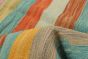 Turkish Bold and Colorful 6'8" x 9'9" Flat-Weave Wool Kilim 