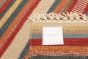 Indian Kalista 6'7" x 9'2" Flat-Weave Wool Kilim 