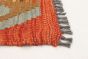 Turkish Bold and Colorful 6'9" x 9'10" Flat-Weave Wool Kilim 