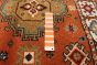 Indian Royal Kazak 4'2" x 5'11" Hand-knotted Wool Orange Rug