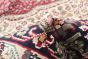 Indian Kashmir 8'10" x 12'2" Hand-knotted Silk Rug 