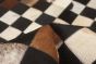 Argentina Cowhide Patchwork 5'0" x 8'1" Handmade Leather Rug 