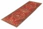 Persian Hamadan 3'5" x 10'2" Hand-knotted Wool Dark Red Rug