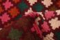 Afghan Baluch 6'3" x 8'0" Hand-knotted Wool Dark Burgundy Rug