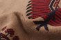 Afghan Rizbaft 6'6" x 9'5" Hand-knotted Wool Rug 