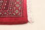 Pakistani Finest Peshawar Bokhara 3'1" x 5'0" Hand-knotted Wool Dark Red Rug