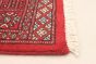 Pakistani Finest Peshawar Bokhara 3'1" x 5'2" Hand-knotted Wool Dark Red Rug
