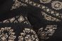Pakistani Finest Peshawar Bokhara 2'7" x 8'10" Hand-knotted Wool Black Rug