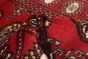 Pakistani Finest Peshawar Bokhara 2'6" x 7'11" Hand-knotted Wool Dark Red Rug