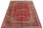 Persian Mashad 6'4" x 9'6" Hand-knotted Wool Rug 