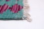Turkish Bold and Colorful 4'10" x 6'5" Flat-Weave Wool Kilim 