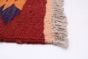 Turkish Bold and Colorful 6'9" x 9'5" Flat-Weave Wool Kilim 