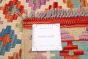 Turkish Bold and Colorful 4'1" x 6'3" Flat-Weave Wool Kilim 