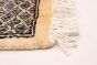 Pakistani Finest Peshawar Bokhara 2'7" x 8'6" Hand-knotted Wool Rug 