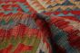 Turkish Bold and Colorful 5'0" x 8'5" Flat-Weave Wool Kilim 