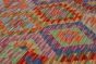 Turkish Bold and Colorful 3'4" x 5'0" Flat-Weave Wool Kilim 