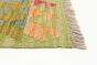 Turkish Bold and Colorful 3'3" x 5'0" Flat-Weave Wool Kilim 