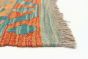 Turkish Bold and Colorful 3'8" x 5'1" Flat-Weave Wool Kilim 