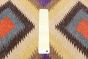 Turkish Bold and Colorful 3'3" x 4'11" Flat-Weave Wool Kilim 