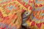 Turkish Bold and Colorful 2'9" x 3'9" Flat-Weave Wool Kilim 