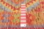 Turkish Bold and Colorful 2'9" x 3'9" Flat-Weave Wool Kilim 