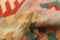 Turkish Bold and Colorful 2'9" x 4'4" Flat-Weave Wool Kilim 