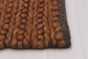 Indian Sienna 5'0" x 7'11" Braided Weave Wool Rug 