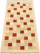 Casual  Transitional Ivory Area rug Unique Afghan Hand-knotted 301397