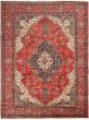 Bordered  Traditional Brown Area rug 9x12 Persian Hand-knotted 307727