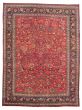 Bordered  Traditional Red Area rug 9x12 Persian Hand-knotted 317521