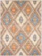 Contemporary  Geometric Brown Area rug 9x12 Pakistani Hand-knotted 319106