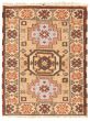 Bordered  Tribal Brown Area rug 2x3 Indian Hand-knotted 325641