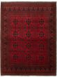 Bordered  Tribal Red Area rug 5x8 Afghan Hand-knotted 325967