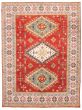 Bordered  Traditional Red Area rug 9x12 Afghan Hand-knotted 329146