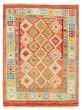 Bordered  Geometric Multi Area rug 4x6 Turkish Flat-weave 329491