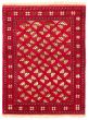 Bordered  Tribal Red Area rug 3x5 Turkmenistan Hand-knotted 334408