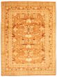 Bordered  Traditional Orange Area rug 9x12 Pakistani Hand-knotted 337712