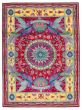 Bordered  Traditional Red Area rug 9x12 Pakistani Hand-knotted 341125
