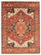 Bordered  Traditional Red Area rug 9x12 Indian Hand-knotted 344227