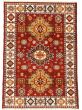 Bordered  Traditional Red Area rug 3x5 Indian Hand-knotted 346401