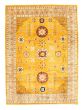 Bordered  Traditional Orange Area rug 9x12 Afghan Hand-knotted 346601