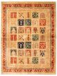 Bordered  Traditional Brown Area rug 4x6 Afghan Hand-knotted 346707