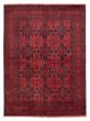 Bordered  Traditional Red Area rug 5x8 Afghan Hand-knotted 359516