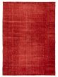 Overdyed  Transitional Red Area rug 5x8 Turkish Hand-knotted 360775