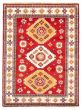 Bordered  Traditional Red Area rug 5x8 Indian Hand-knotted 364332