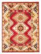Bordered  Traditional Red Area rug 5x8 Indian Hand-knotted 370531