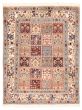Bordered  Traditional Ivory Area rug 3x5 Persian Hand-knotted 373524