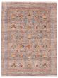 Bordered  Traditional Grey Area rug 8x10 Pakistani Hand-knotted 373924