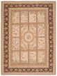 Bordered  Traditional Ivory Area rug 9x12 Chinese Flat-Weave 374879