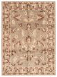 Bordered  Traditional Grey Area rug 8x10 Nepal Hand-knotted 375098